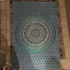 sea green multi ombré tapestry